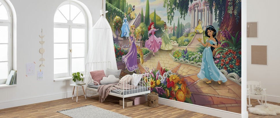 Kinderkamer prinsessen fotobehang bij Fotobehangkoning