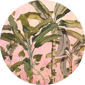 Behangcirkel Botanisch - Ø 125 cm