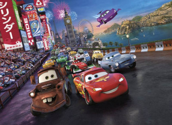 Disney Fotobehang Cars Race - 254 x 184 cm