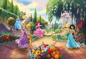 Disney Fotobehang Prinsessen in de Kasteeltuin - 368 x 254 cm