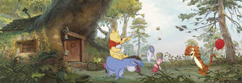 Disney Fotobehang Winnie de Poeh Panorama - 368 x 127 cm