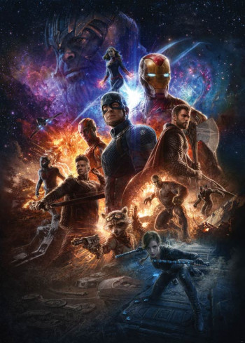 Fotobehang Avengers Battle of Worlds - 200 x 280 cm