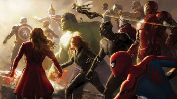 Fotobehang Avengers Final Battle - 500 x 280 cm