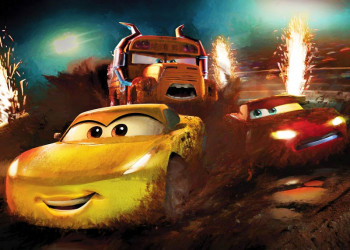 Disney Fotobehang Cars Dirt Track - 350 x 250 cm