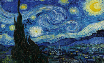 Fotobehang De Sterrennacht van Vincent van Gogh