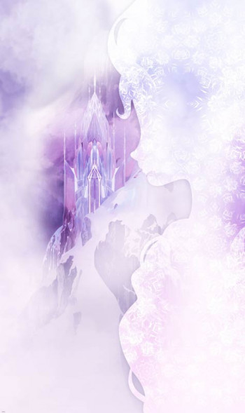 Disney Fotobehang Frozen Winter Mist - 120 x 200 cm