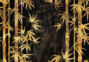 Fotobehang Gouden Bamboe