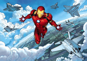 Fotobehang Iron Man Flight - 400 x 280 cm