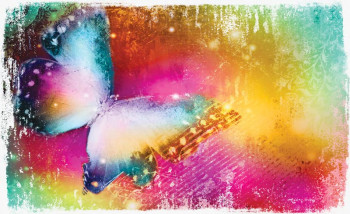 Fotobehang Kleurrijke Vlinder