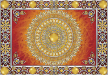 Fotobehang Mandala in het Goud