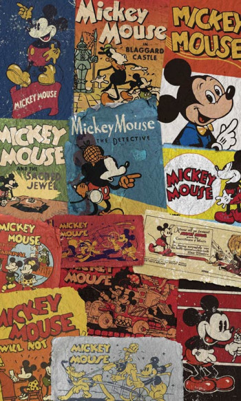 Disney Fotobehang Mickey Mouse Billboard - 120 x 200 cm