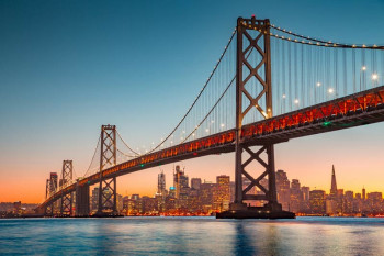 Fotobehang San Francisco-Oakland Bay Bridge