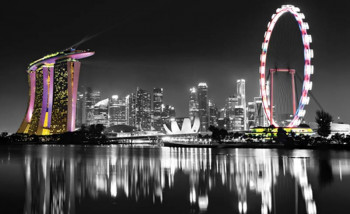 Fotobehang Singapore Skyline