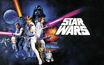 Fotobehang Star Wars Classic Poster - 400 x 250 cm