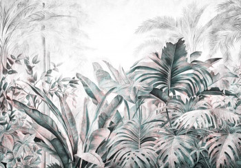 Fotobehang Tropische Jungle Planten
