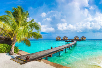 Fotobehang Tropische Vakantie Malediven