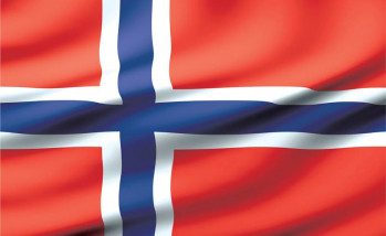Fotobehang Vlag van Noorwegen