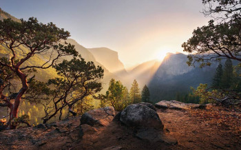 Fotobehang Yosemite National Park - 450 x 280 cm