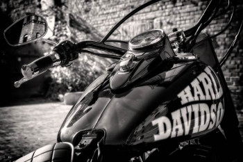 Fotobehang Harley Davidson motor