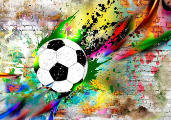 Kinderbehang Voetbal Graffiti