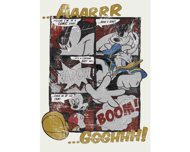 Mickey's Great Escape fotobehang, met Mickey in actie, perfect voor een Disney-thema kamer.