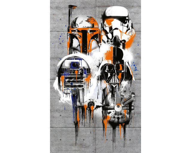 Celebrate the Galaxy Star Wars fotobehang viert de meest iconische momenten uit de Star Wars saga, met helden en slechteriken.
