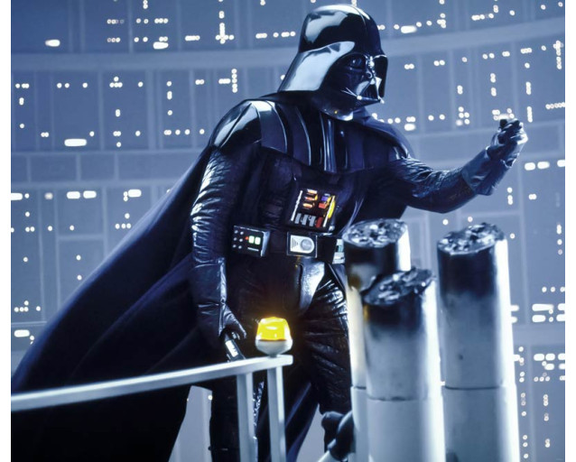 Star Wars Darth Vader fotobehang, met de iconische schurk uit de saga, perfect voor Star Wars-fans.