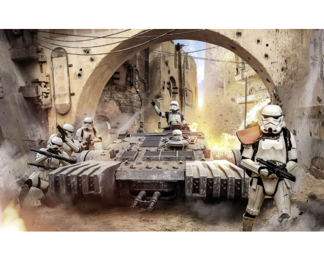 Fotobehang van Star Wars Tanktrooper, stoer en klaar voor de strijd.