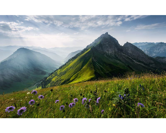 The Green Queen van de Hofats berg in de Allgauer Alpen.