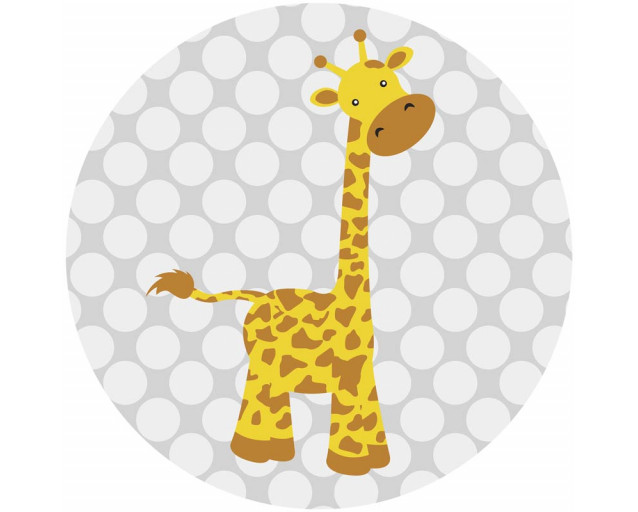 Behangcirkel Giraffe