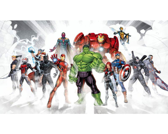 Fotobehang Avengers Unite - 500 x 280 cm