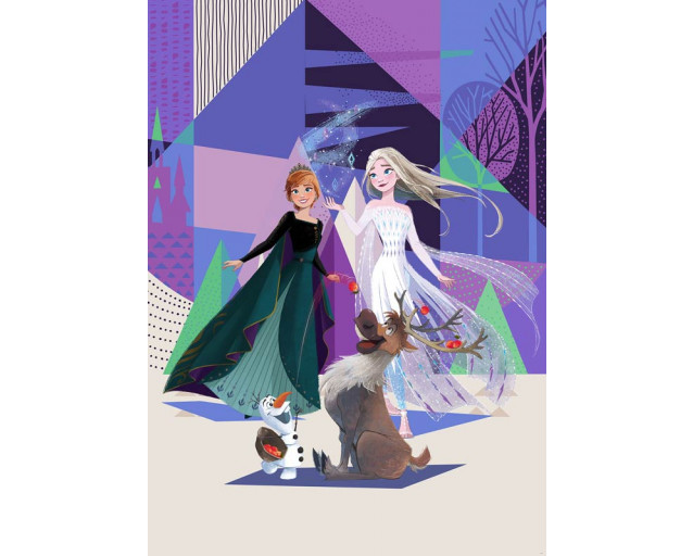 Disney Fotobehang Frozen Abstract Arendelle - 200 x 280 cm