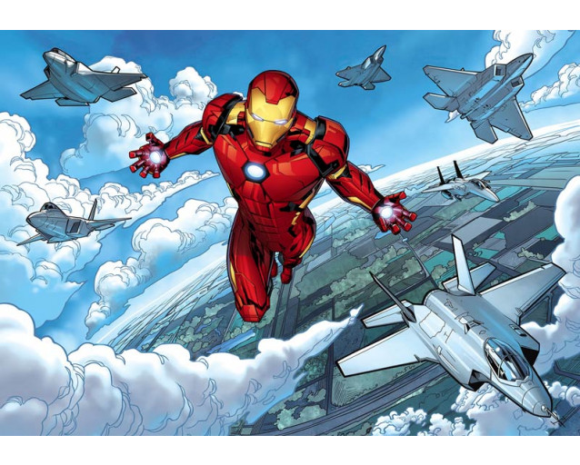 Fotobehang Iron Man Flight - 400 x 280 cm