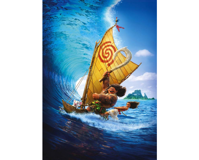 Disney Fotobehang Vaiana Ride the Wave - 200 x 280 cm