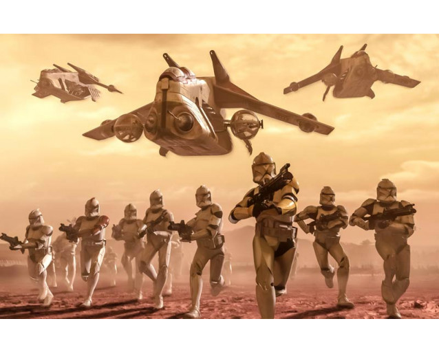 Fotobehang Star Wars Classic Clone Trooper - 400 x 260 cm