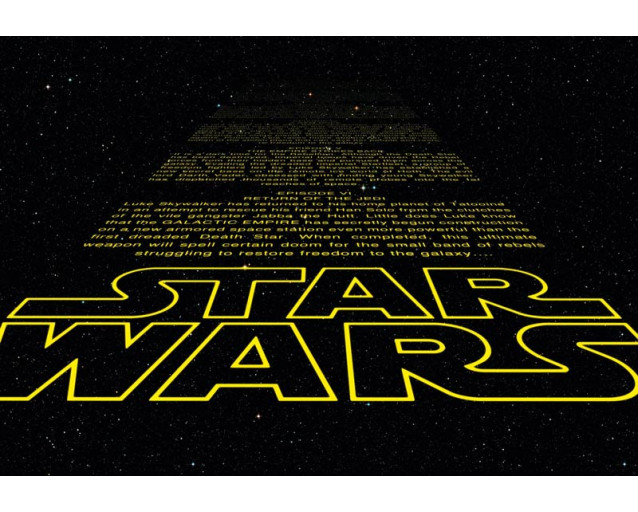 Fotobehang Star Wars Intro - 368 x 254 cm