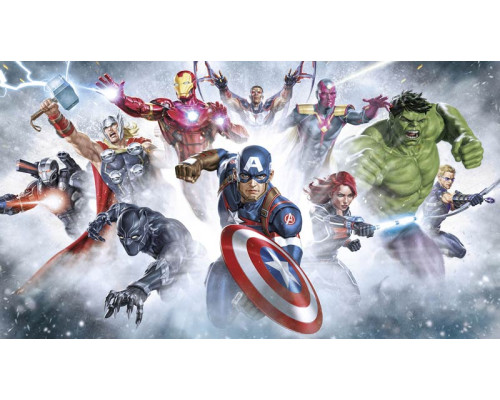 Fotobehang Avengers final battle, het ultieme gevecht uit de Marvel-films.
