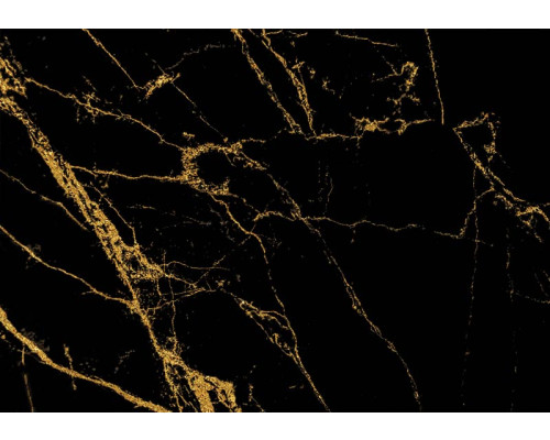 Zwart en goud marmer met een luxe uitstraling, subtiel gemengd met industriële details.