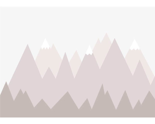 Fotobehang Bergtoppen Illustratie