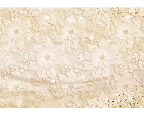 Abstract bloemenpatroon fotobehang, ideaal voor een kunstzinnige en moderne uitstraling.