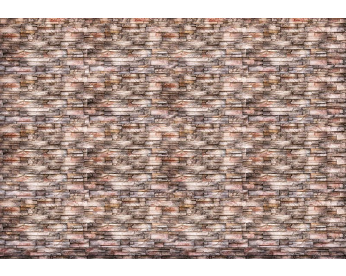 Decoratieve stenen muur, abstract weergegeven op een artistiek fotobehang.