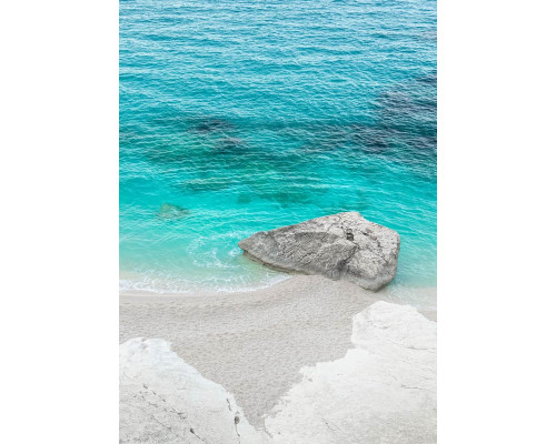 Dreambay Cala Goloritze fotobehang, met een idyllisch strandlandschap op Sardinië.