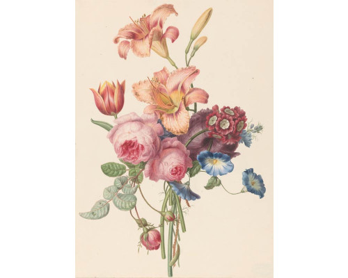 Fotobehang van een boeket schilderij door Henriëtte Geertruida Knip, Rijksmuseum.