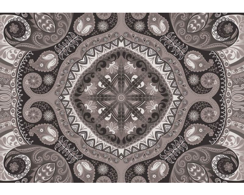Zwart-wit mozaïekpatroon, abstract fotobehang voor een moderne en minimalistische ruimte.