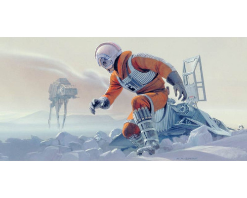 Star Wars Hoth piloot fotobehang, ideaal voor een sci-fi thema kamer.