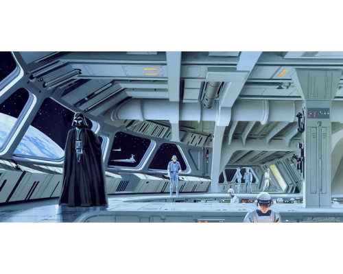 Star Destroyer Deck Star Wars fotobehang, perfect voor sci-fi liefhebbers.