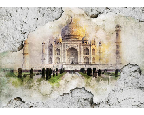 Fotobehang van de Taj Mahal, indrukwekkend en historisch.