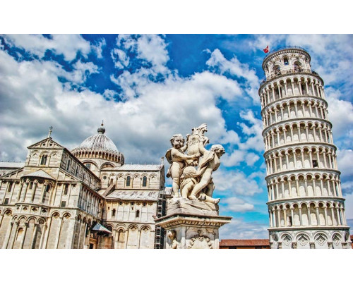 Fotobehang van de Toren van Pisa, Italiaans monument.