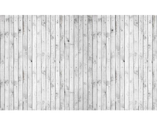 Witte houten planken, fotobehang ideaal voor een serene slaapkamer of kantoor met een rustieke uitstraling.