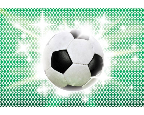 Voetbal fotobehang voor tieners, dynamisch sportief design.